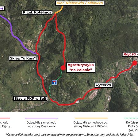 Agroturystyka "Na Polanie" Rajcza Exteriör bild